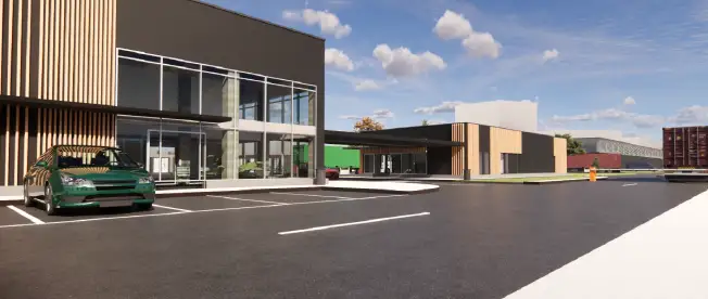 Administrative and service buildings